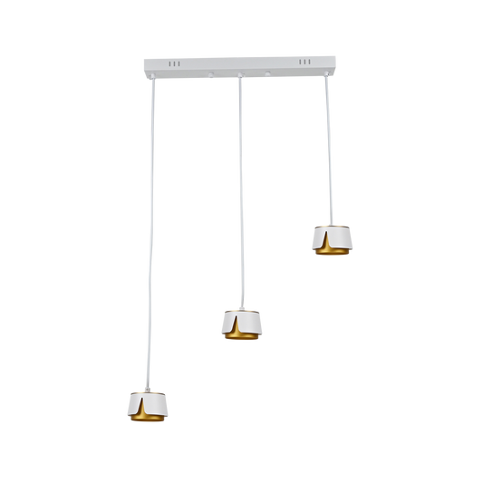 Lámpara Moderna Domenica Blanco / Oro – vista principal · Ref. 253793075