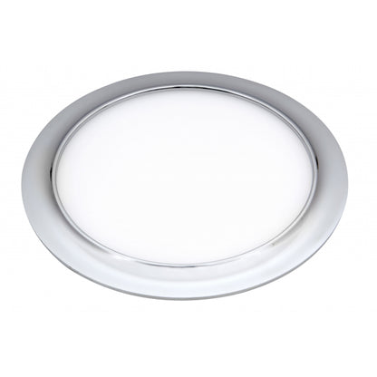 Downlight empotrado Trevor Cromo 15W Fabrilamp, vista frontal.