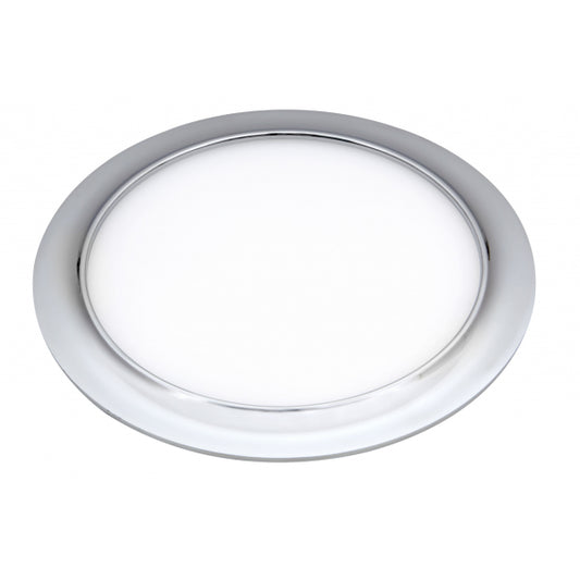 Downlight empotrado Trevor Cromo 15W 4000K de Fabrilamp, vista frontal.