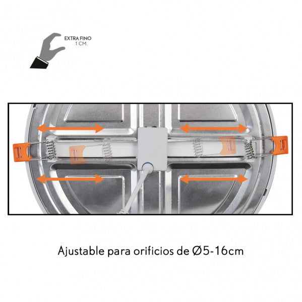 Downlight Lejania 15W 5500K Blanco - Empaquetado