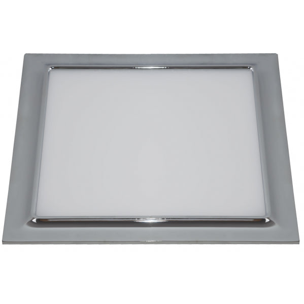 Downlight Ventura Cromo 16W, vista frontal, luzguru.com