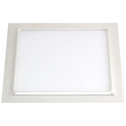 Downlight Ventura Perla Plata 16W 3000K, vista frontal. Iluminación eficiente para interiores.