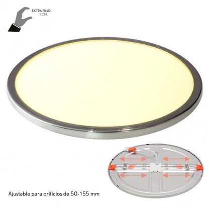 Downlight LED 20W Cromo Porvenir Fabrilamp - Vista frontal