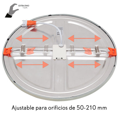 Elegante downlight cromo extrafino ideal para iluminar interiores modernos
