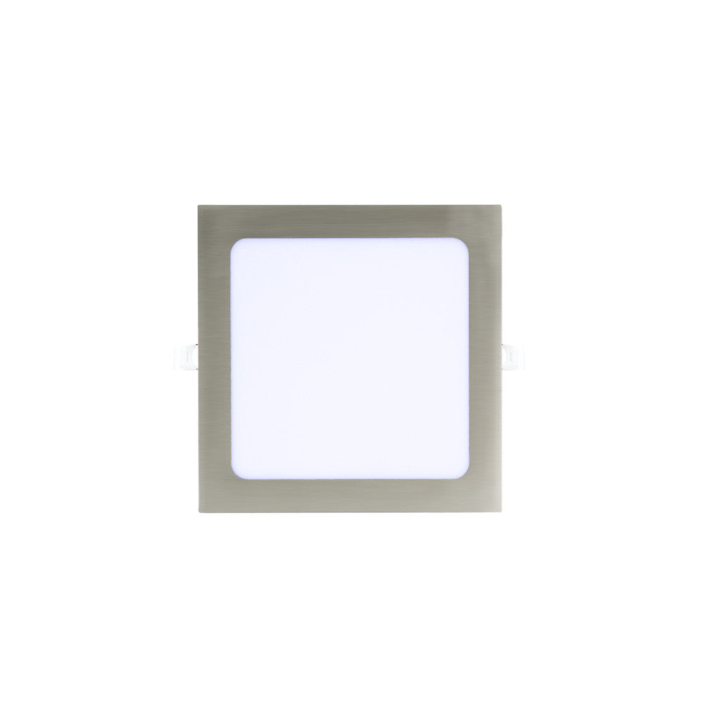 Downlight LED Basalto Níquel Cuadrado Fabrilamp / Abrila 146981203