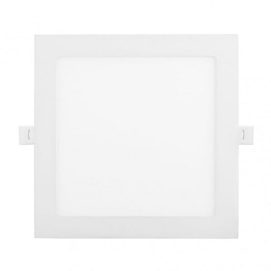Downlight empotrado cuadrado Fabrilamp/Abrila BASALTO (Ref. 146982401) - Detalles: Iluminación LED 24W, 2040lm, 6500K (blanco frío), 22,5x22,5x2,5cm, corte 20,5x20,5cm. LUZGURÚ.