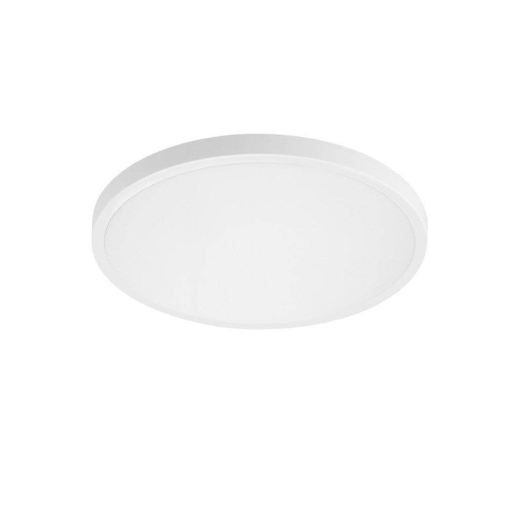 Downlight Ara fabricado en metal color blanco, ideal para baños