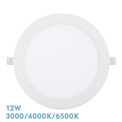 Downlight empotrable Silex 12W blanco de Fabrilamp, vista frontal.