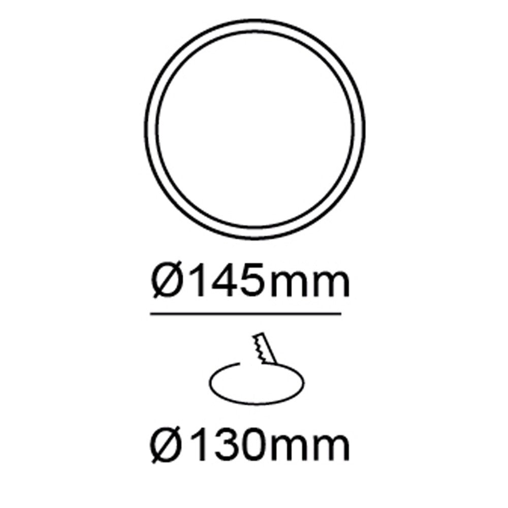 Lámpara de techo redonda y discreta ideal para iluminar tu cocina