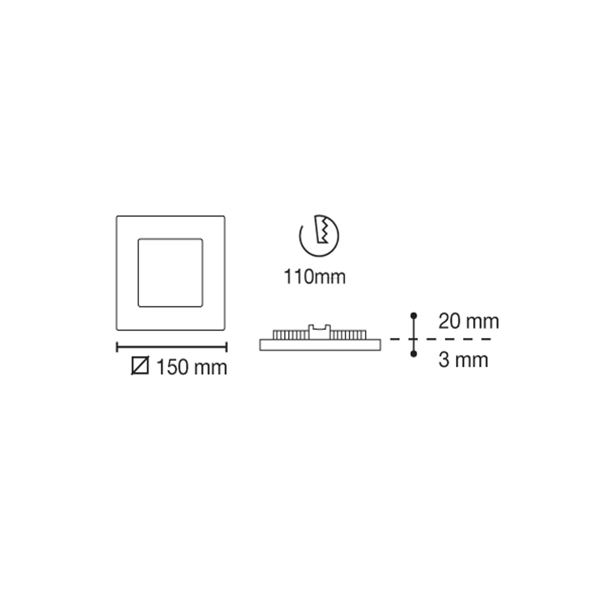 Downlight fabricado en Cristal color Blanco, ideal para cocinas