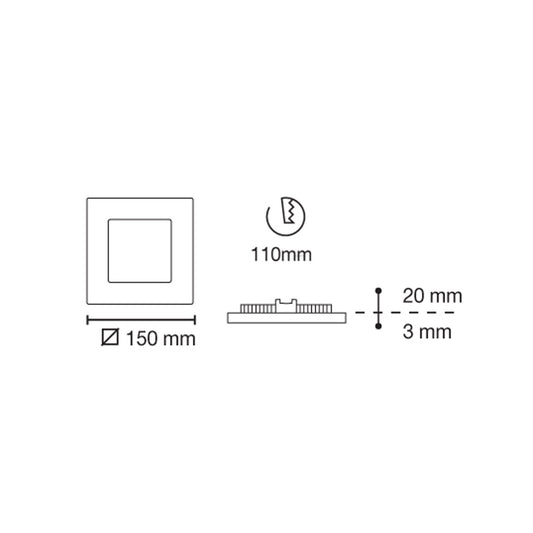 Downlight LED Novo lux CristalRecord para cocina, ref. 02-807-06-481