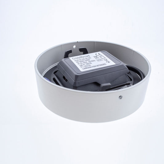 Kaju fabricado en aluminio color blanco, downlight LED de CristalRecord