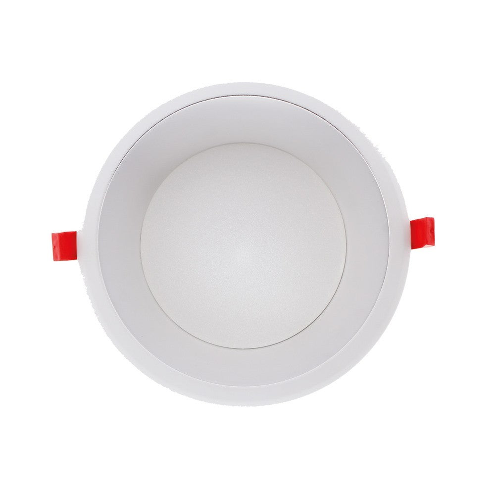 Downlight Sol fabricado en aluminio y policarbonato color blanco