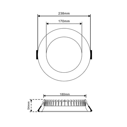 Iluminación funcional y moderna ideal para cocinas con el downlight Soner