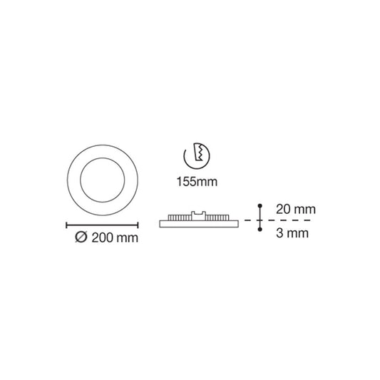 Downlight fabricado en aluminio y cristal color rojo