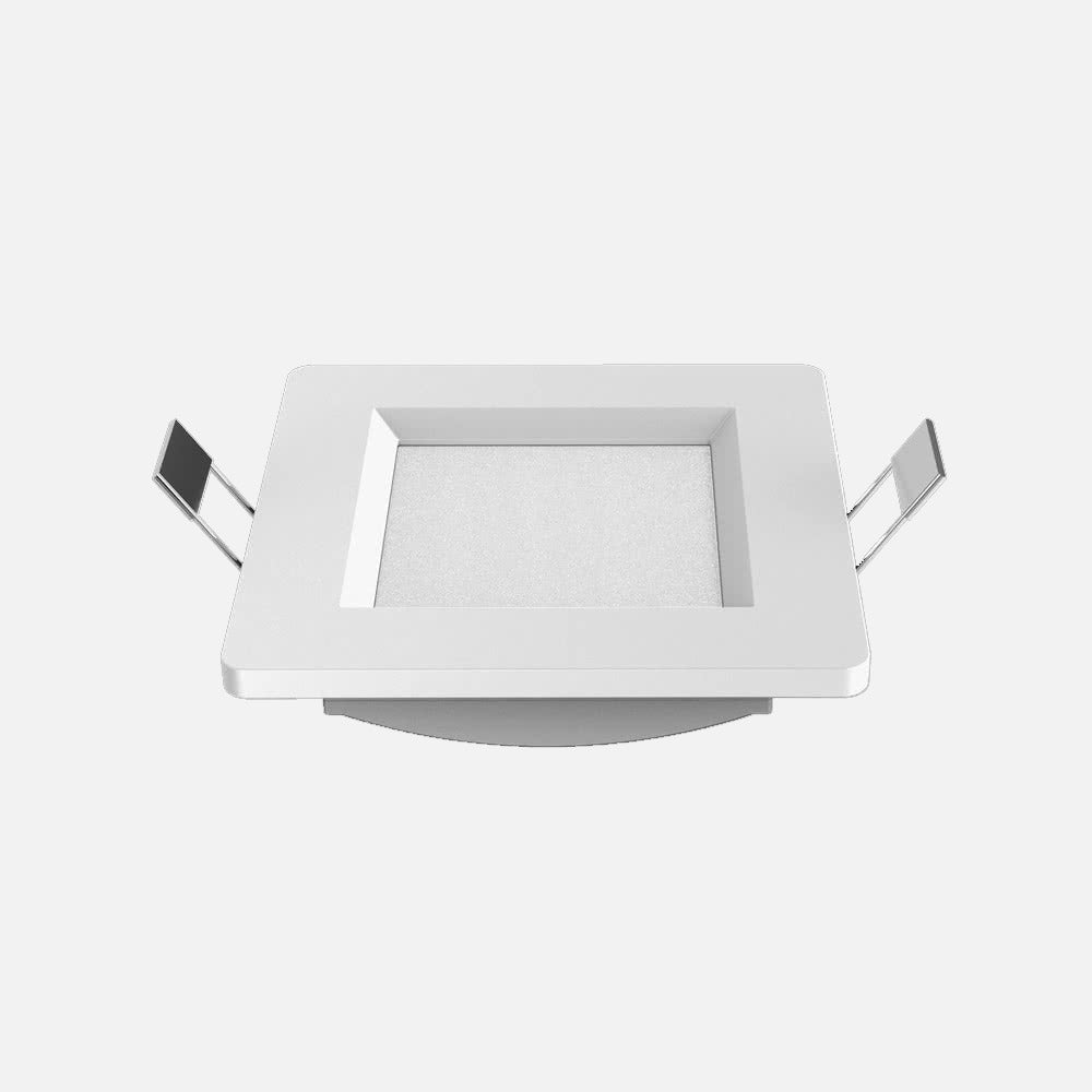 Downlight Intego fabricado en metal y policarbonato color blanco, luz natural 4000K