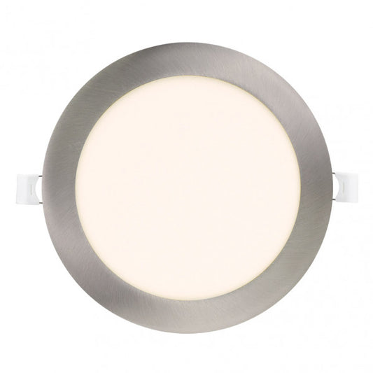 Downlight LED Empotrable Obsidiana 24W Níquel Redondo Fabrilamp - vista principal | Fabrilamp / Abrila