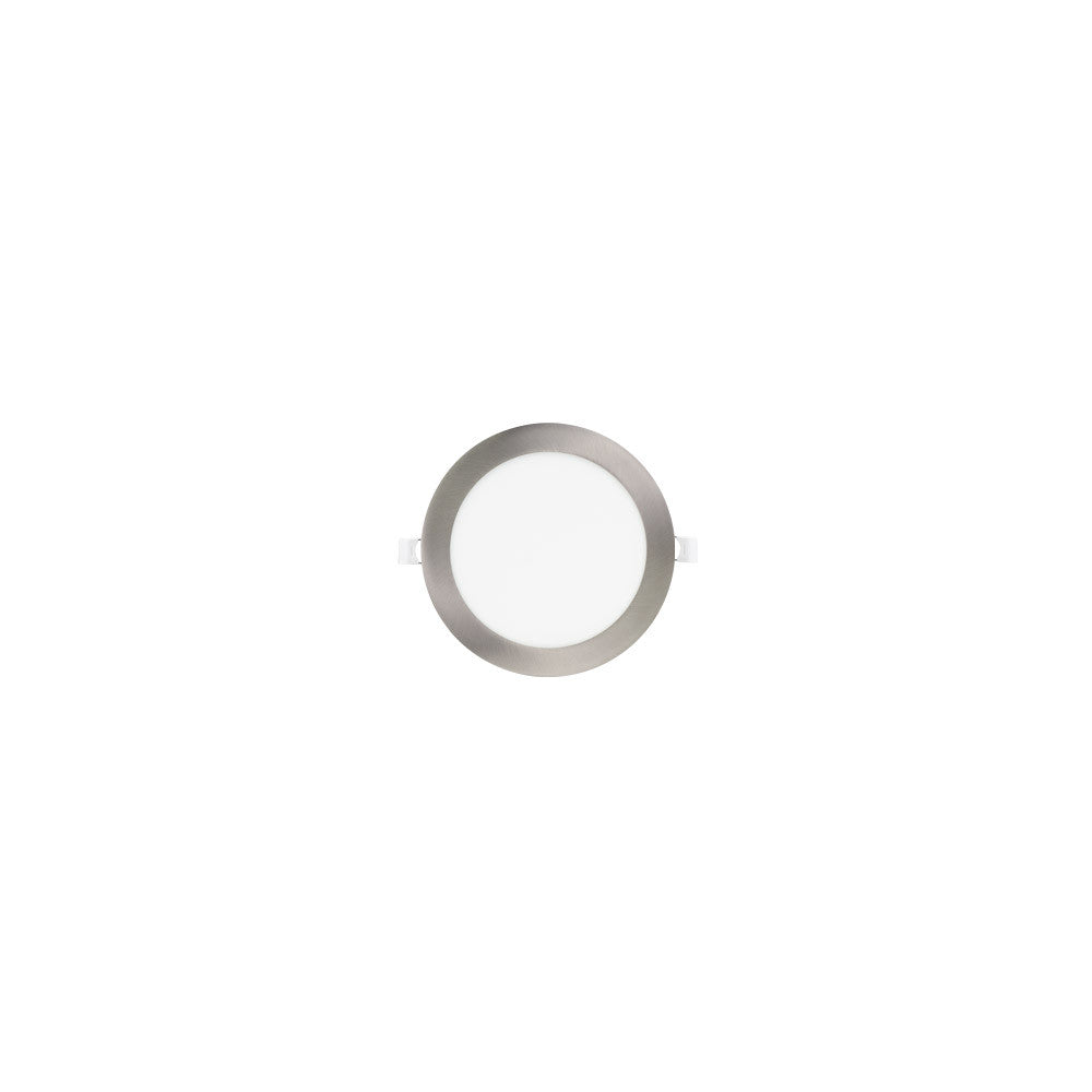Downlight Obsidiana fabricado en Aluminio color Níquel, 4W y 320 lúmenes