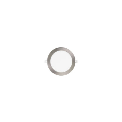 Downlight Obsidiana fabricado en Aluminio color Níquel, 4W y 320 lúmenes
