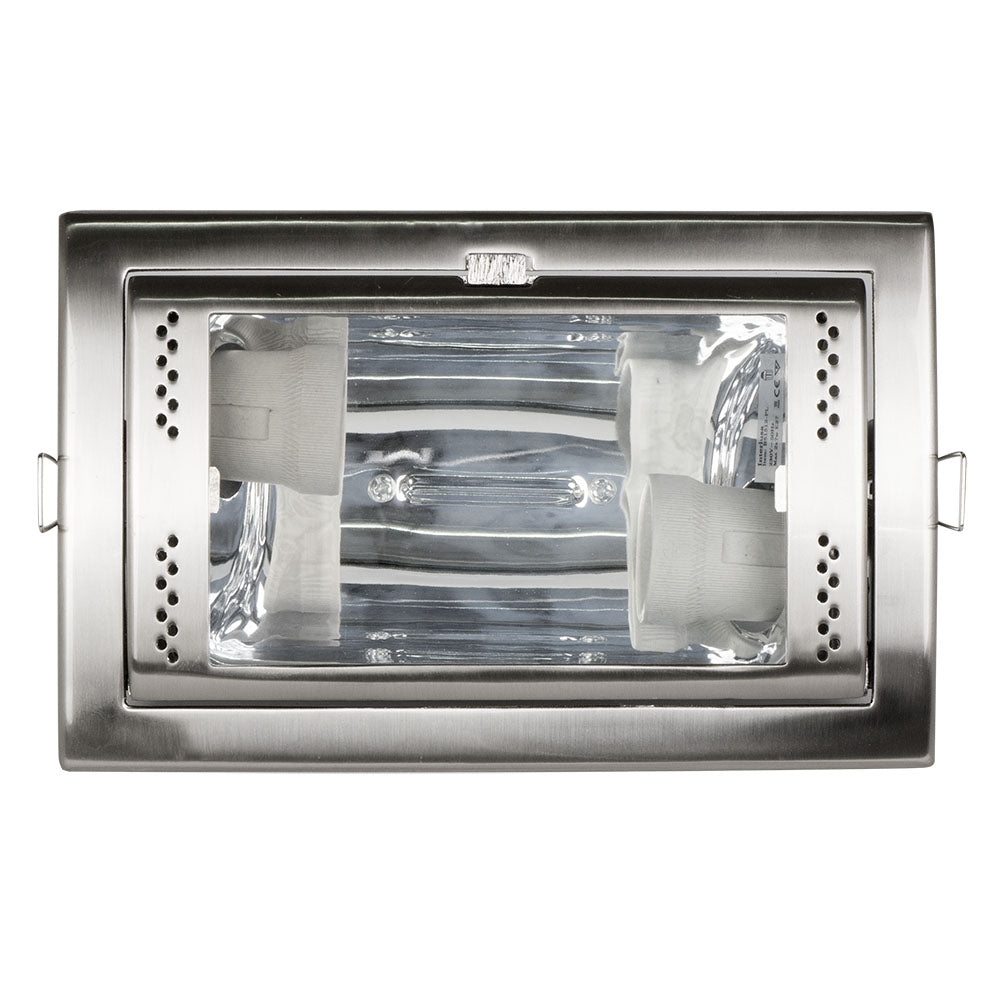 Downlight rectangular níquel Fabrilamp / Abrila 99.BS1512-PLNI