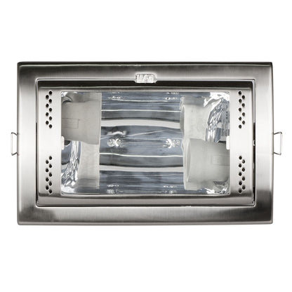 Downlight rectangular níquel Fabrilamp / Abrila 99.BS1512-PLNI