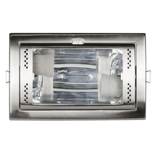 Downlight rectangular níquel Fabrilamp / Abrila 99.BS1512-PLNI