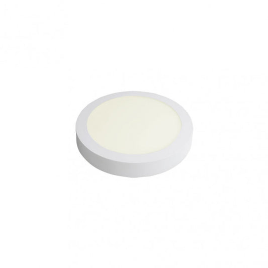 Downlight Superficie LED Diabasa 12W 4000K Blanco Fabrilamp - Vista frontal principal en fondo blanco | LuzGurú