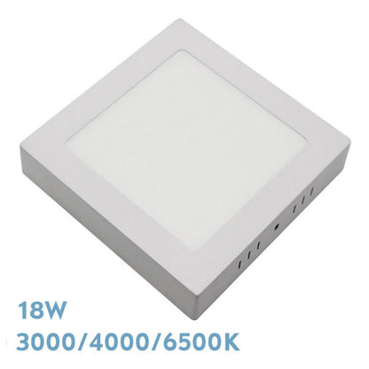 Downlight Superficie Gabro 18W Blanco - Vista frontal. Iluminación LED de alta calidad.