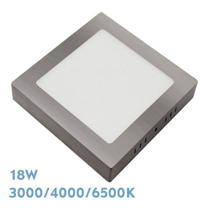 Downlight Superficie Gabro 18W Níquel - Vista frontal