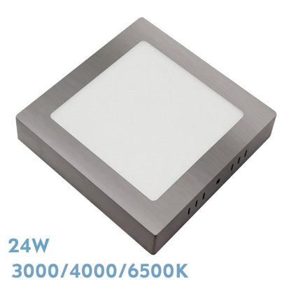 Downlight Superficie Gabro 24W Níquel - Vista frontal