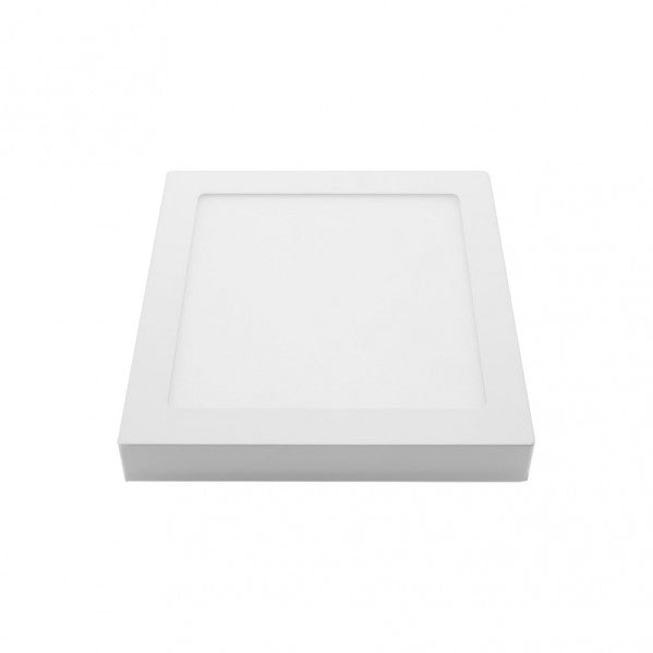 Downlight cuadrado superficie TOBA 18W 4000K blanco, detalle.