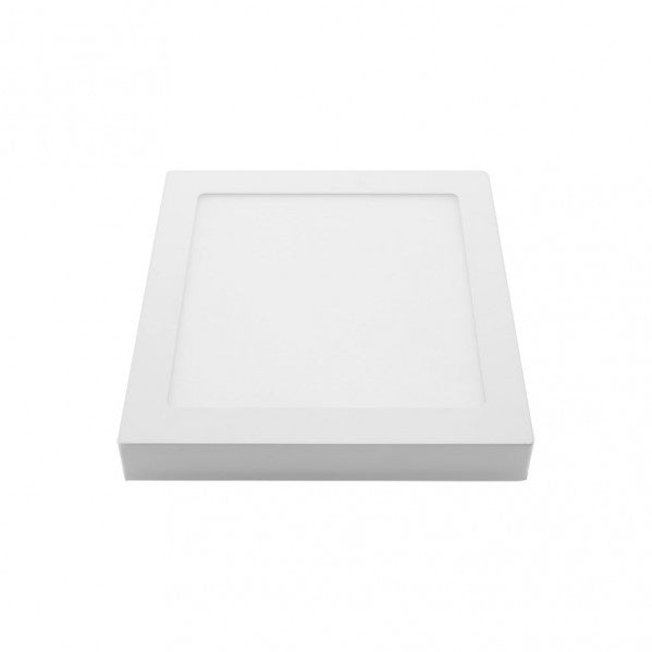 Downlight cuadrado superficie TOBA 18W 4000K blanco, detalle.