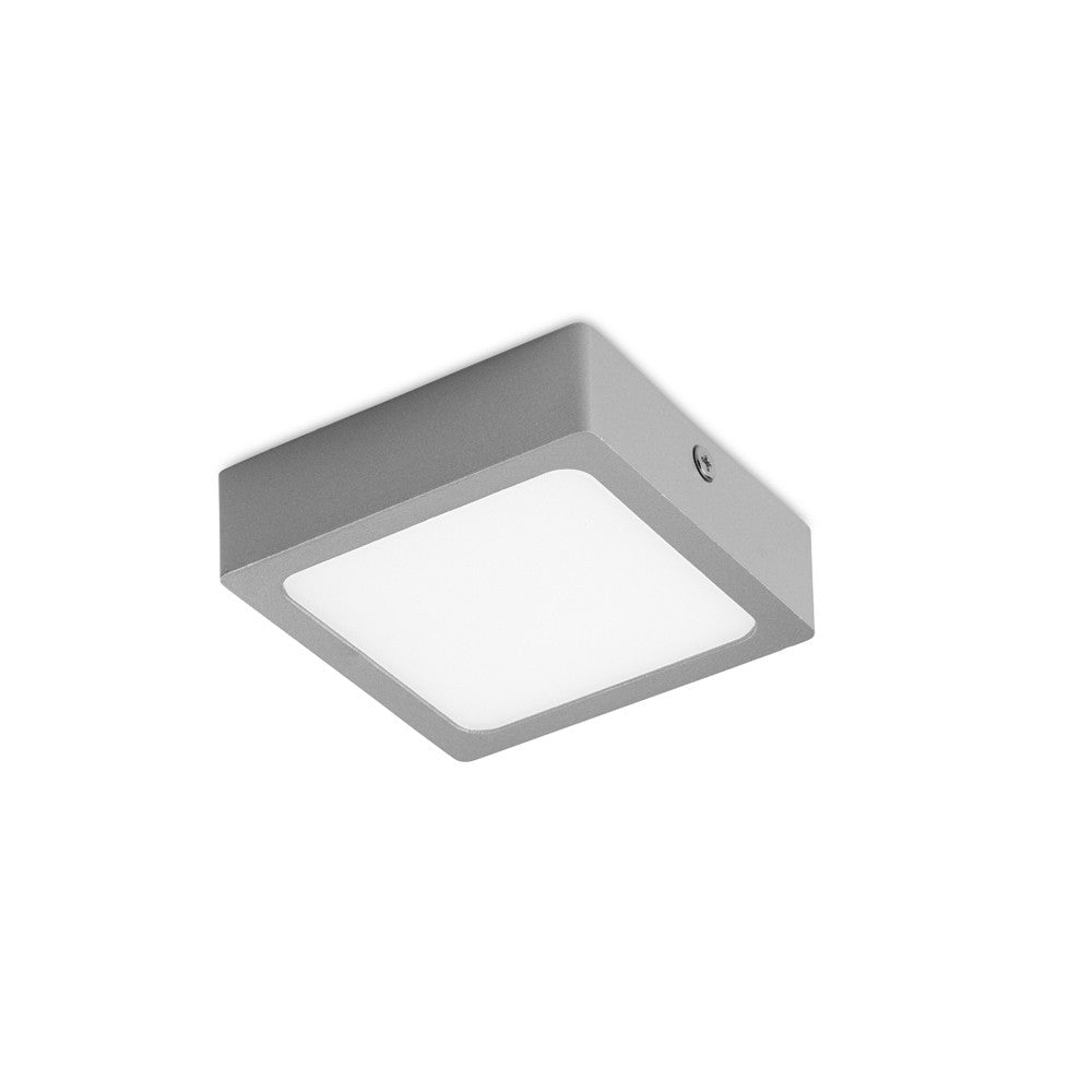 Downlight LED Kaju CristalRecord cuadrado gris, ref. 02-606-08-181