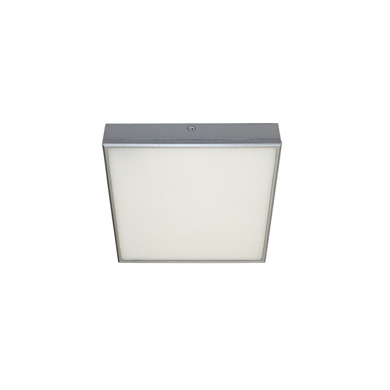 Plafón LED Cuadrado Prim Gris CristalRecord 02-112-08-420