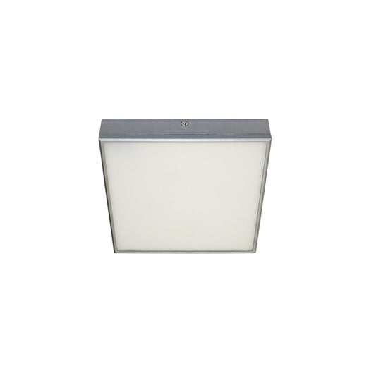 Plafón LED Cuadrado Prim Gris CristalRecord 02-112-08-420