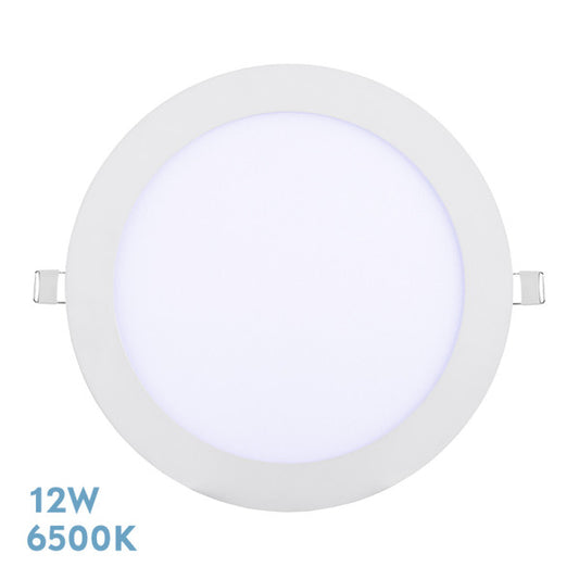 Downlight Tanzanita 12W 6500K Blanco - Vista frontal