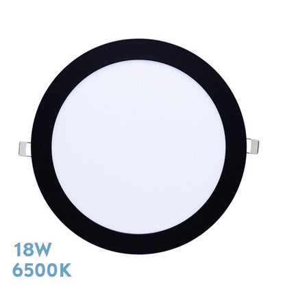 Downlight Tanzanita 18w 6500k Negro - Fabrilamp - Iluminación LED de alta calidad para interiores