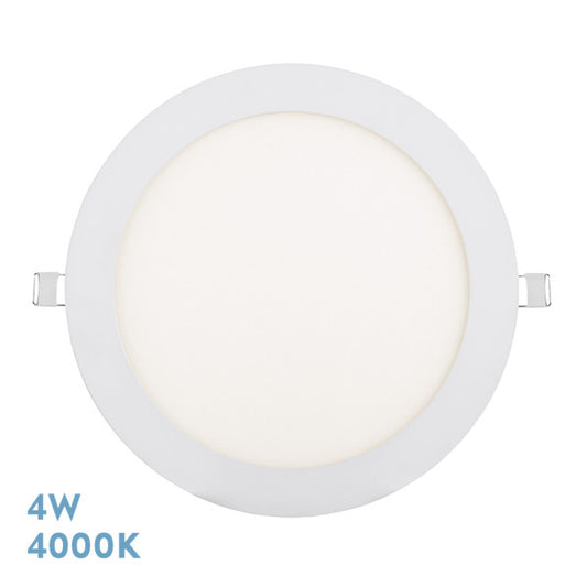 Downlight Empotrable LED Tanzanita 4W Blanco Natural Fabrilamp - vista principal | Fabrilamp / Abrila