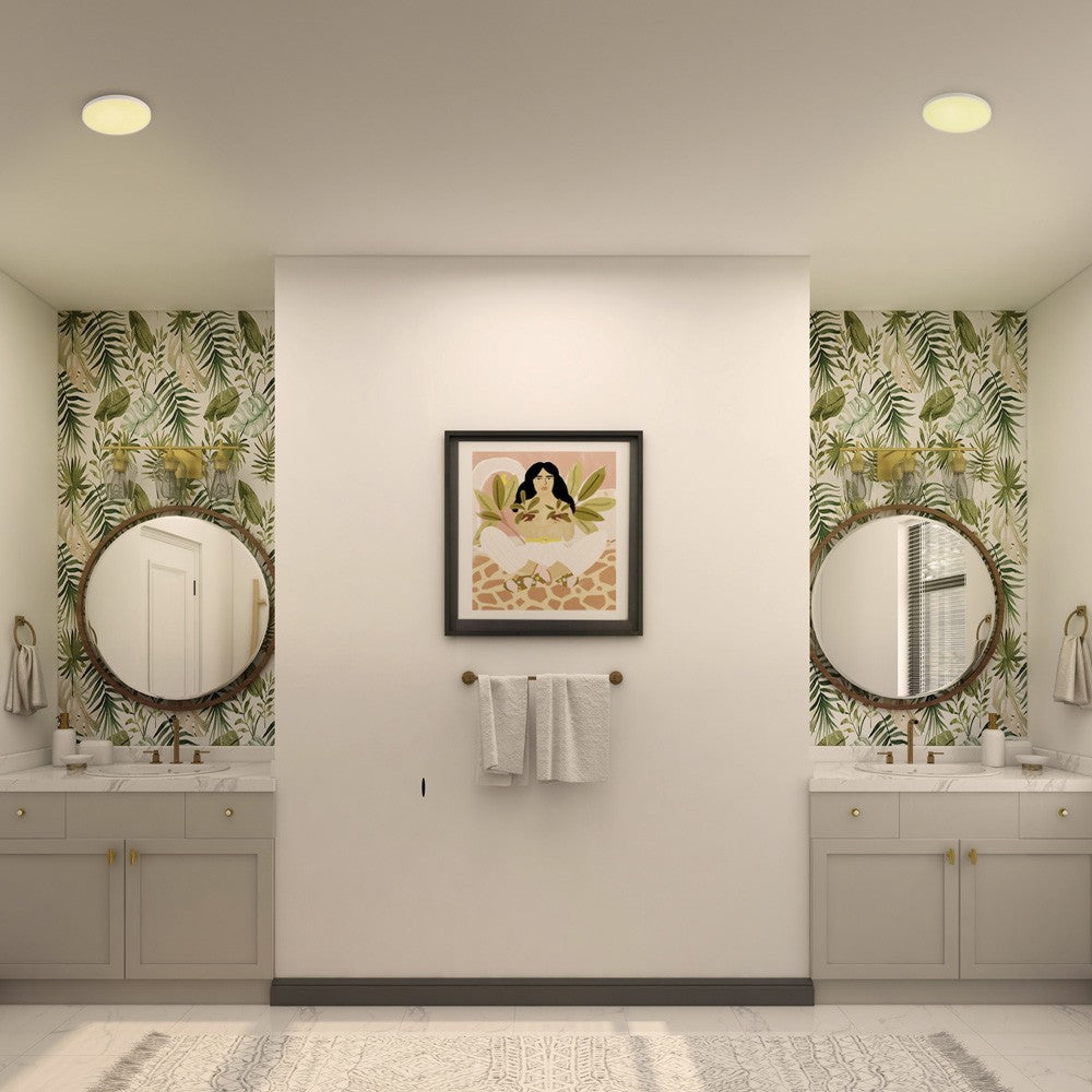 Lámpara de techo moderna ideal para iluminar el baño