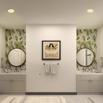 Lámpara de techo moderna ideal para iluminar el baño