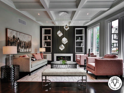 Lámpara Colgante Cromada Priscila - Schuller - Calidad Premium | luzguru.com