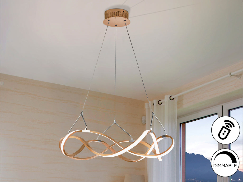 Lámpara LED Moderna Oro Rosa - Schuller Molly | luzguru.com