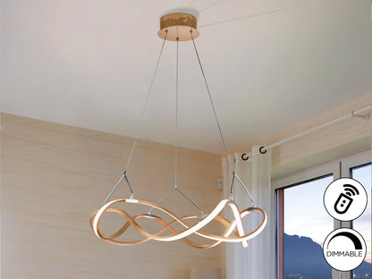 Lámpara LED Moderna Oro Rosa - Schuller Molly | luzguru.com