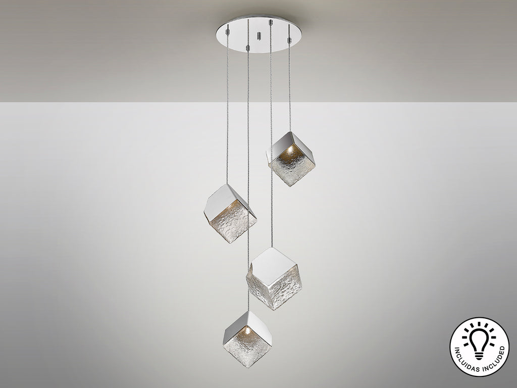 Lámpara Colgante Cromada Priscila - Schuller - Calidad Premium | luzguru.com