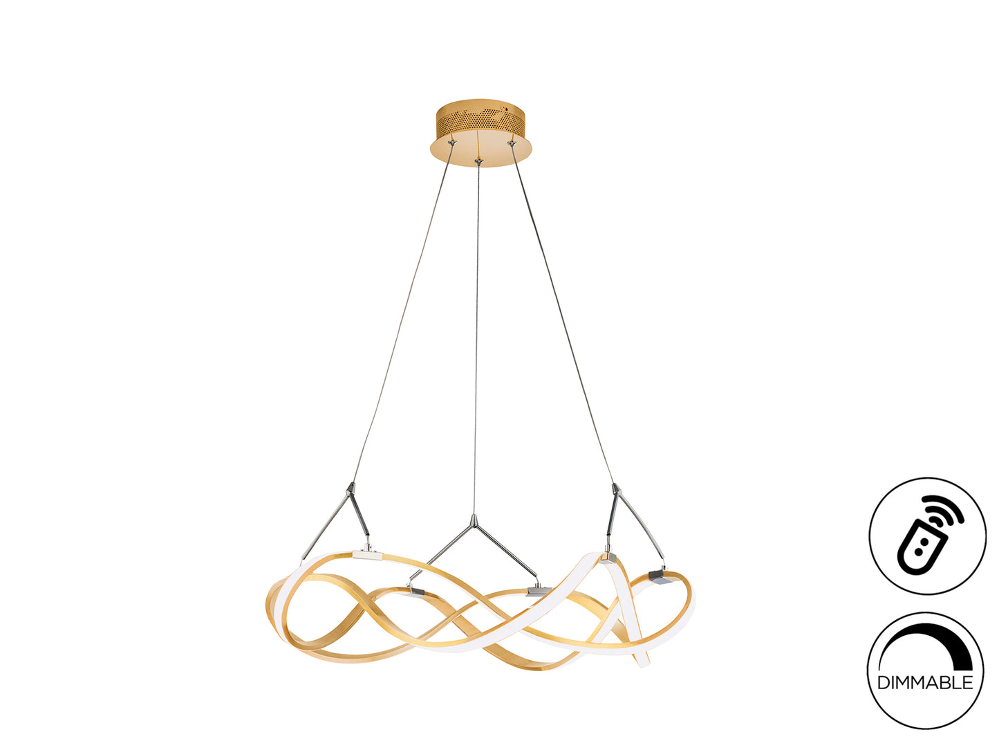 Lámpara LED Moderna Oro Rosa - Schuller Molly | luzguru.com