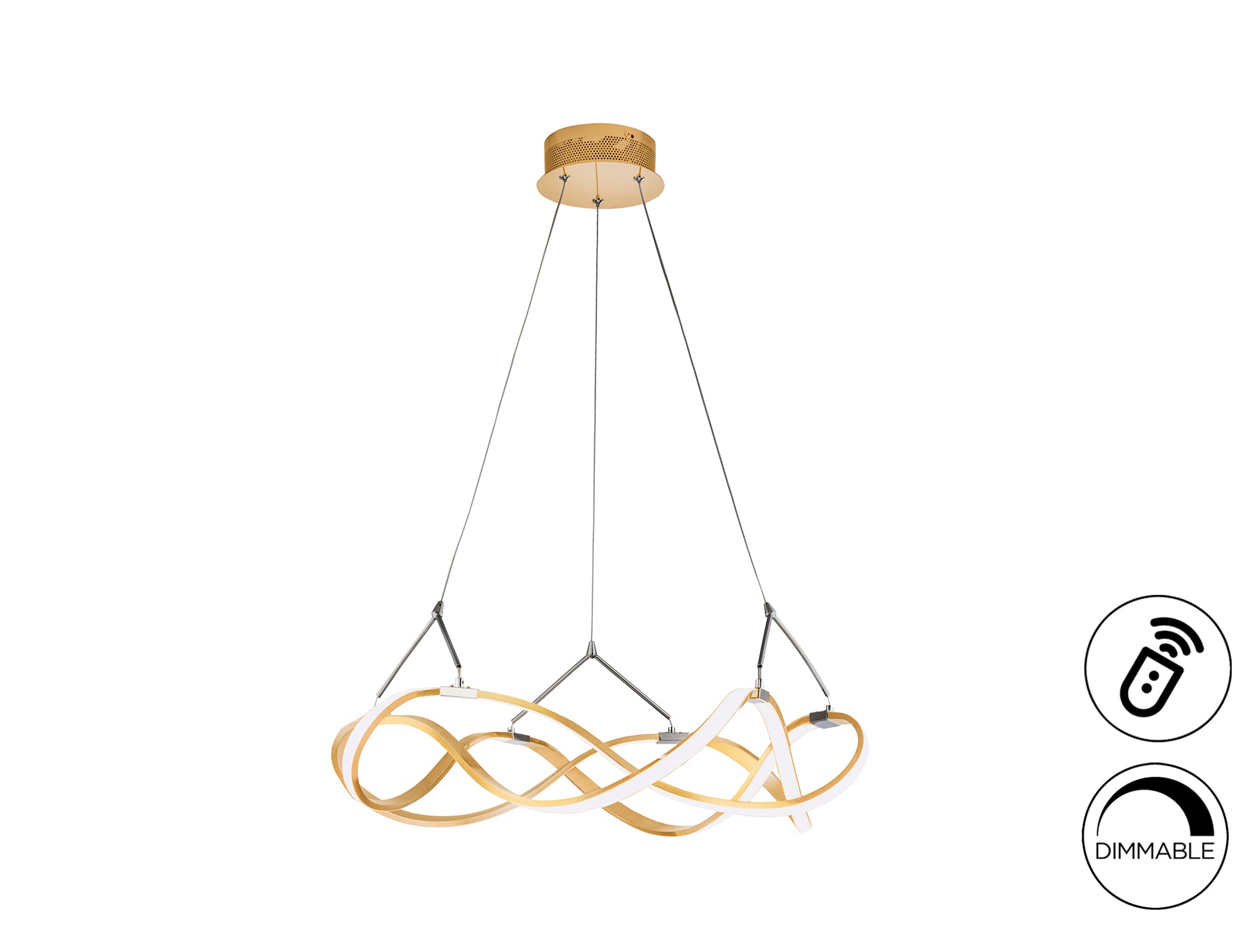 Lámpara LED Moderna Oro Rosa - Schuller Molly | luzguru.com