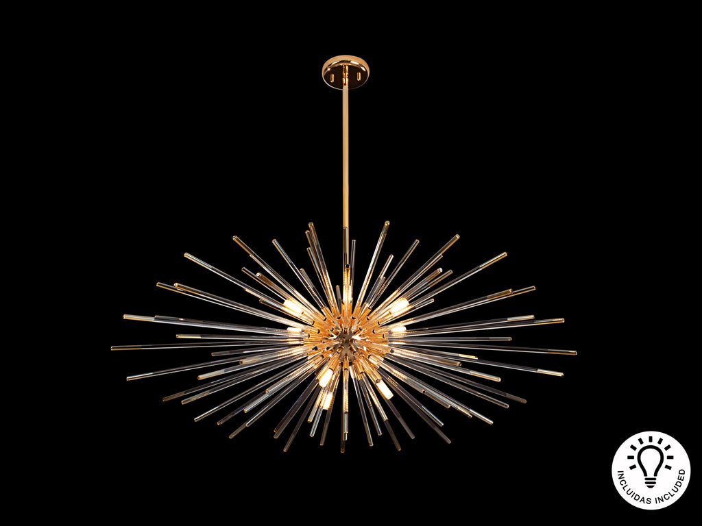 Schuller 381635 - Lámpara Evasión Oro - 9 Luces - luzguru.com