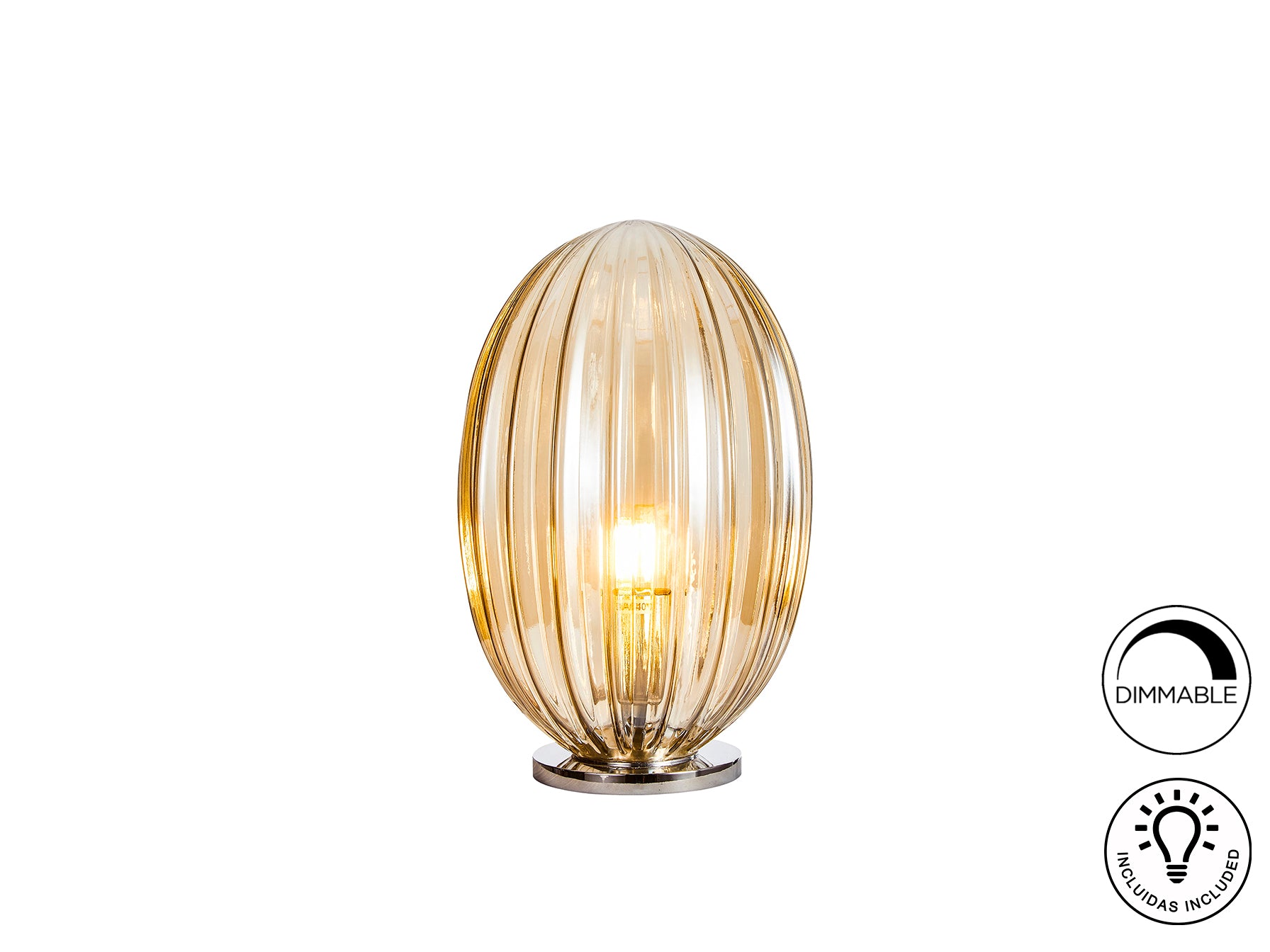 Lámpara Sobremesa Coñac - Schuller Ovila - Calidad Premium | luzguru.com