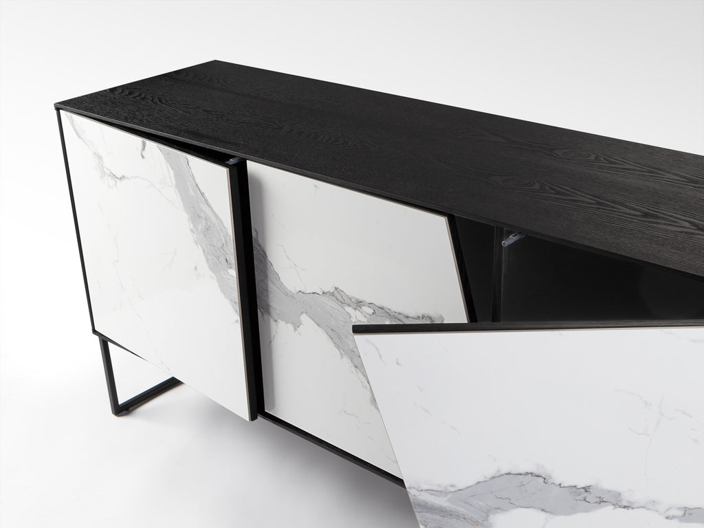 Aparador Moderno Fresno Negro - Schuller Kerala | luzguru.com