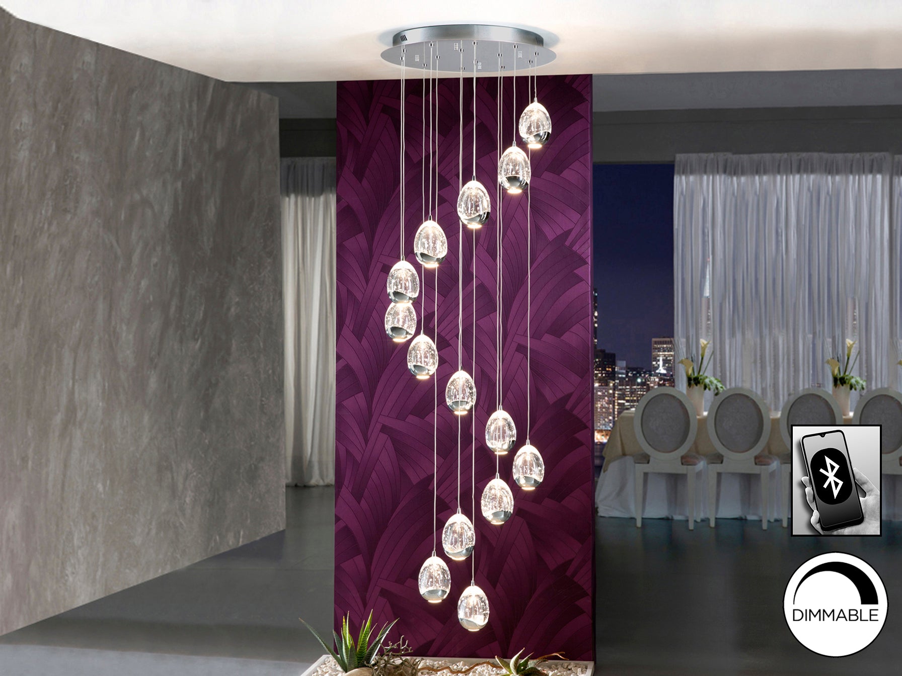 Lámpara de Techo LED Schuller Rocío - Diseño Moderno y Regulable | luzguru.com